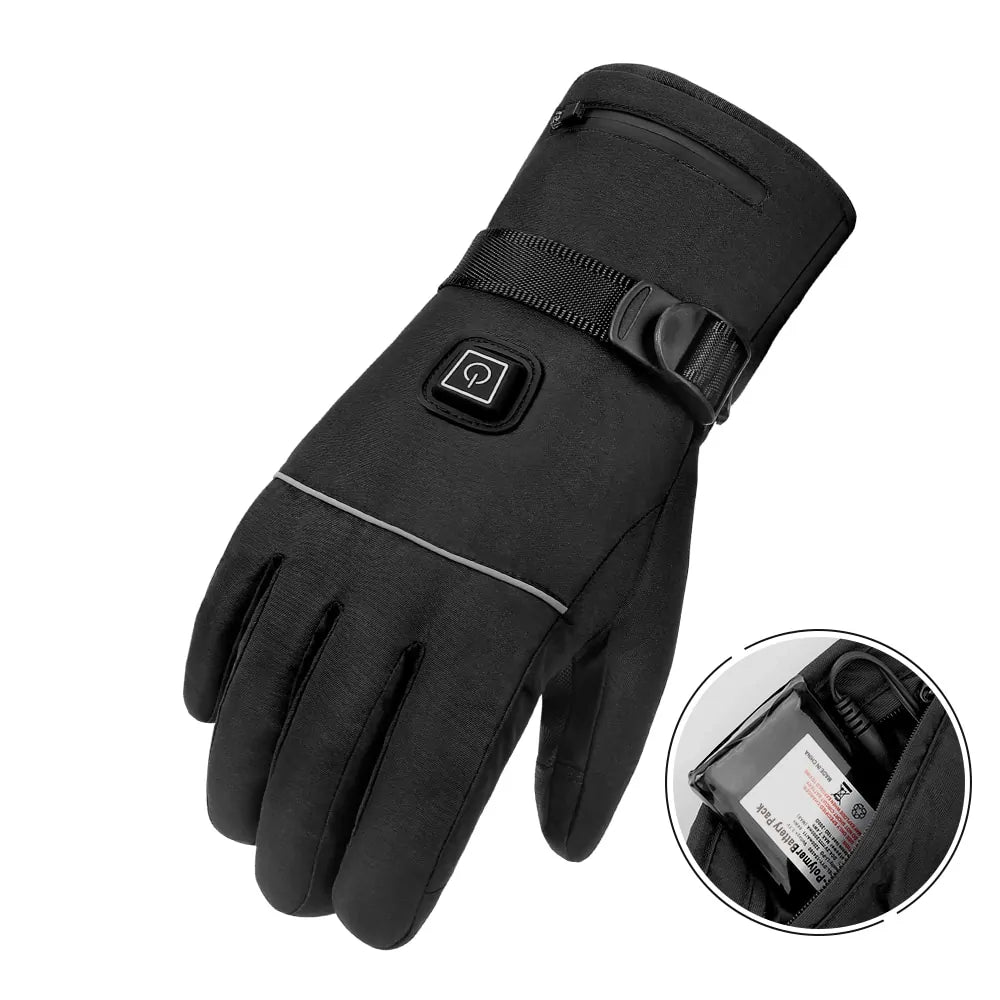 All-Weather Heated Biker Gloves