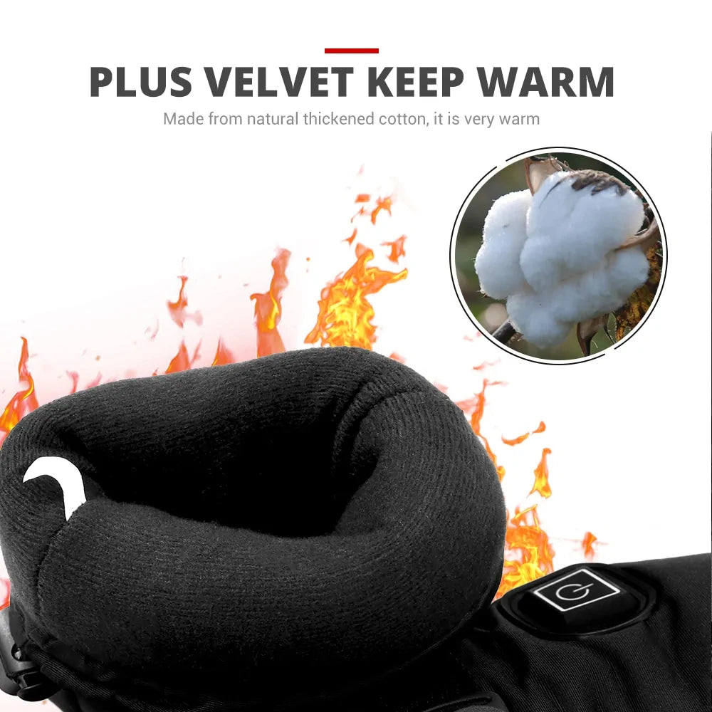 All-Weather Heated Biker Gloves