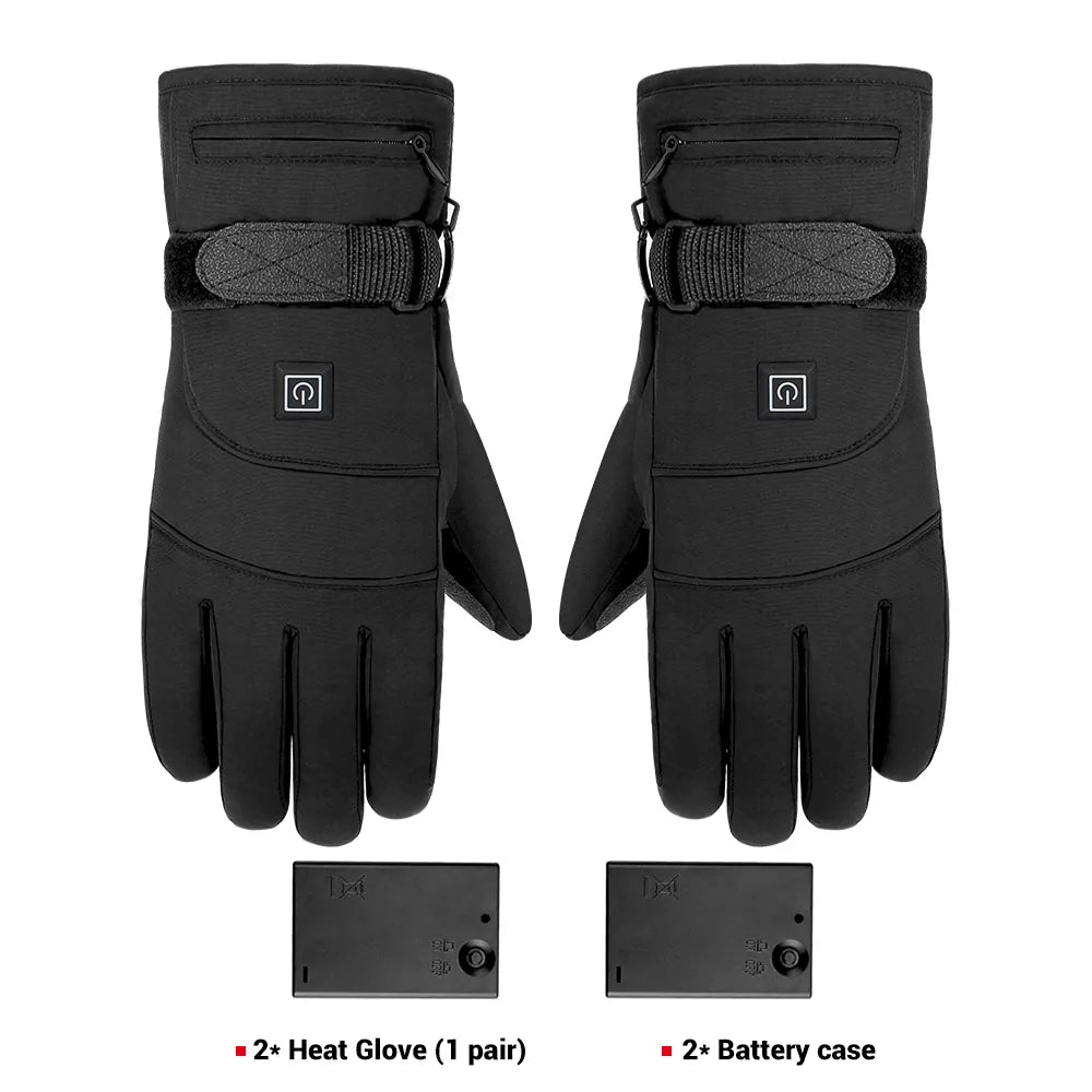 All-Weather Heated Biker Gloves